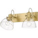 Hines 2 Light 18 inch Brushed Champagne Bronze Bath Vanity Wall Light
